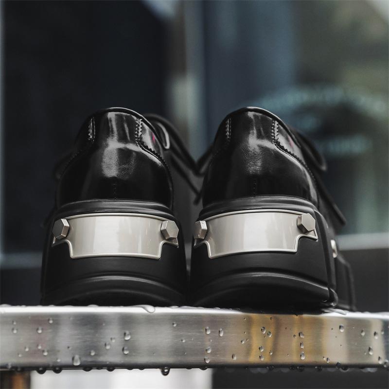 Туфли дерби на платформе мужские Niche Iron Head High-End повседневные кожаные туфли британские туфли с большим вырезом 2989-J