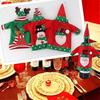 3pcs Ugly Sweater Christmas Wine Bottle Covers, Holiday Wine Bottle Sweater Cover with Hat for Ugly Christmas Sweater Party Decorations