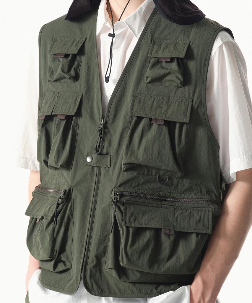 Musinsa Standard [City Leisure] Utility Fishing Vest [Khaki]