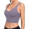 Женский укороченный топ Charmo для тренировок, жилет без рукавов, удлиненный спортивный бюстгальтер, средний укороченный топ с поддержкой йоги, бега и фитнеса