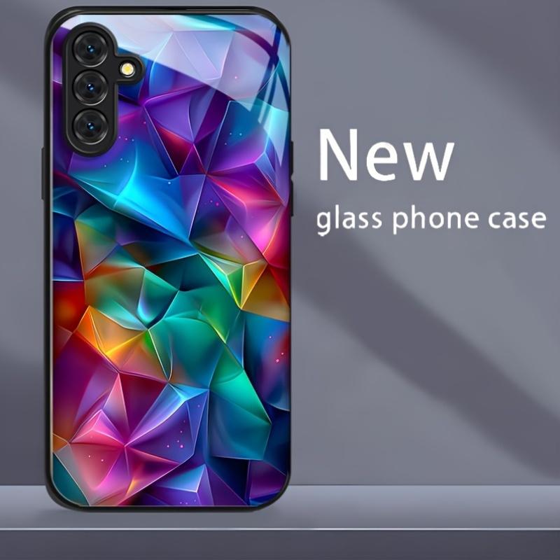 Модный черный чехол для телефона из закаленного стекла, подходящий для Samsung Galaxy 26 S25 S24 S23 S22 S20FE/Ultra/Plus, противоударная задняя крышка