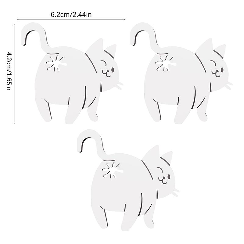 Смешная клипса для хлеба в виде кошачьей попки, 3D-печать, зажим для пакета, держатель для пакета, новинка, кухонный гаджет для любителей кошек, хранение продуктов, домашний декор, 1/2/3 шт.