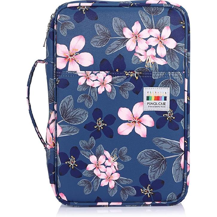 BTSKY Colored Pencil Case 300 Slots Pen Pencil Bag Organizer with Handy Wrap Portable- Multilayer Holder for Crayola Colored Pencils & Gel Pen,