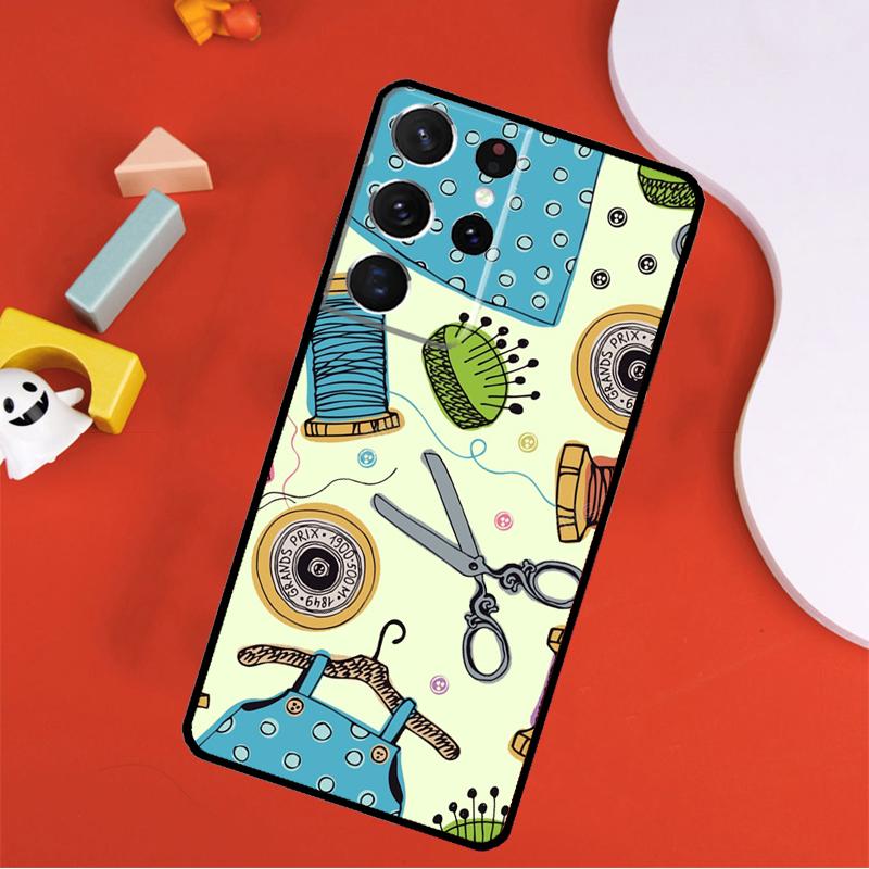 Чехол для телефона Швейная машинка Для Samsung Galaxy S25 Ultra S24 Ultra S9 S10 S20 S21 S22 S23 Plus S24 FE Чехол