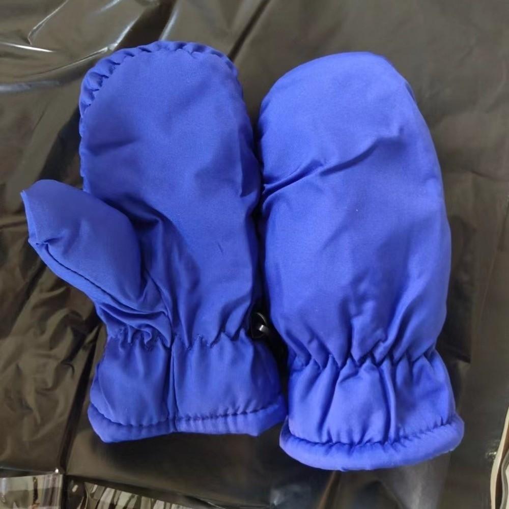 Windproof Plush Ski Mittens Waterproof Thick Children Gloves Outdoor Hand Covers Winter Outdoor