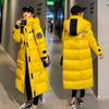 Fashion Glossy Down Jacket Winter Women's Over-the-knee Padded Jacket Women's Mid-length Thick Padded Jacket Bread Jacket