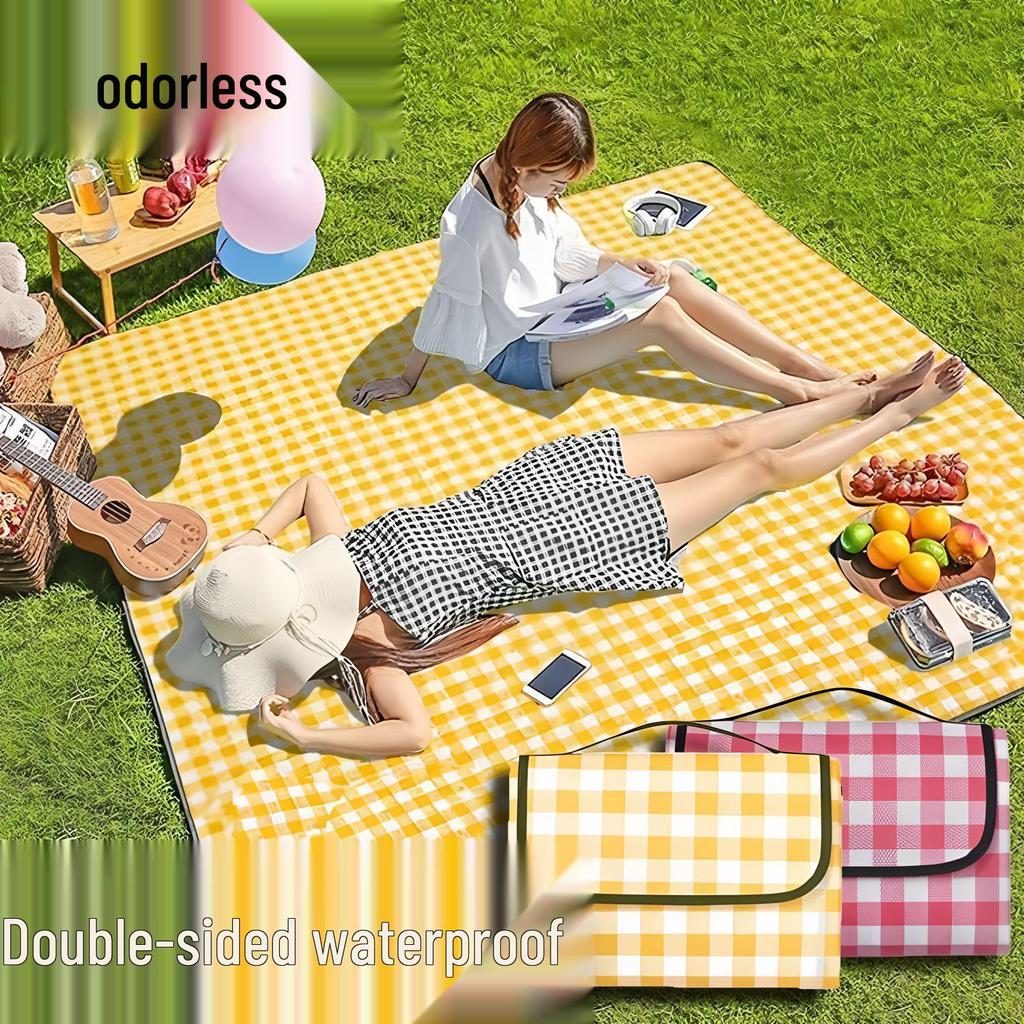 Водонепроницаемый утолщенный коврик для пикника и кемпинга для использования на открытом воздухе
