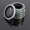 70pcs Car Self-Aligning Washer Leak-Proof Carbon Steel NBR Bonded Sealing Gaskets for Automotive Oil Drain Pipe Screws M6-M16