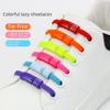 Colorful Magnetic Elastic Shoelaces with Metal Buckles - No-Tie Shoelace Accessories