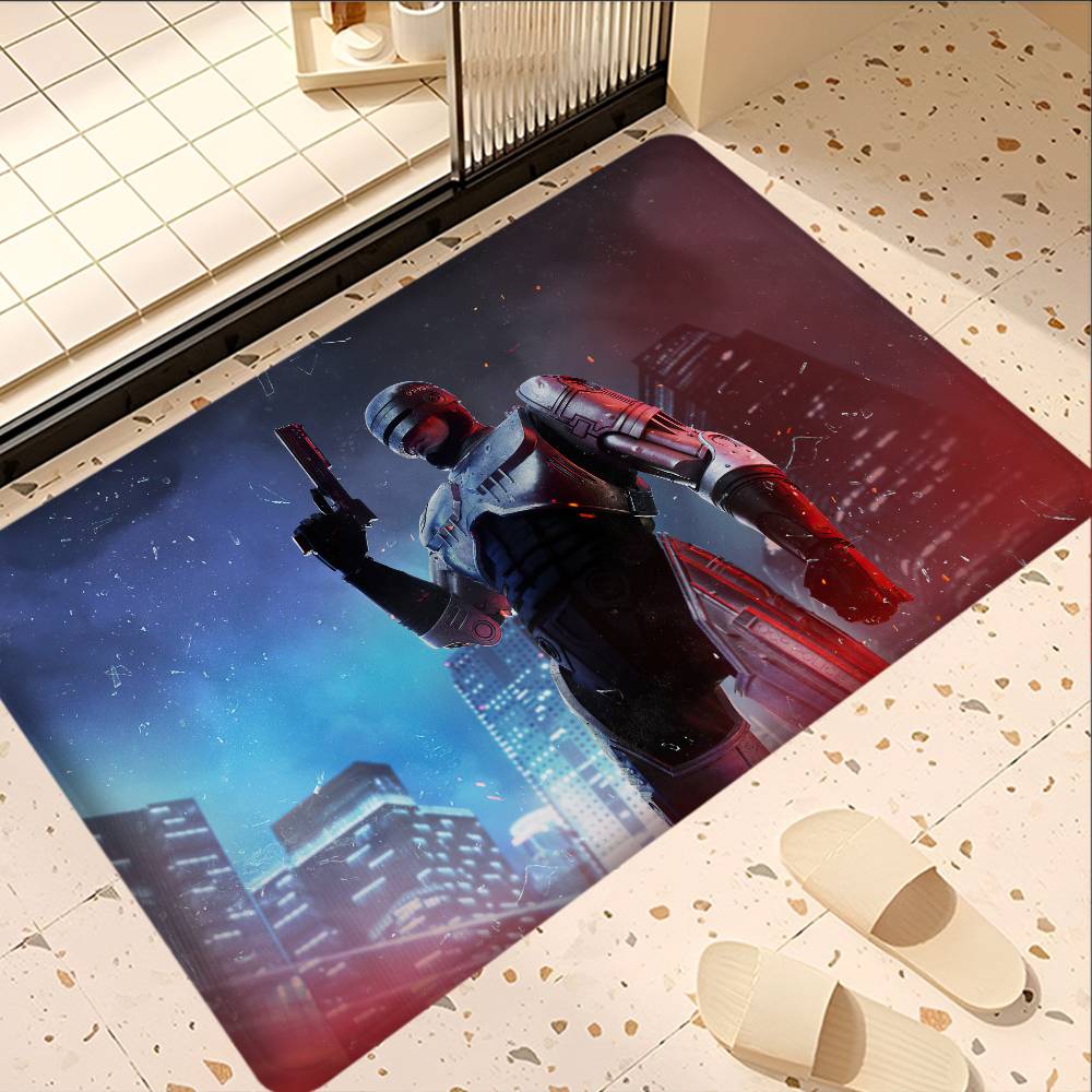 Боевик Р-Робокоп Коврик для ванной Детская комната Спальня Декорация Балкон Противоскользящий Придверный коврик Гостиная Приветственный коврик