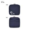 Косметический большой аксессуар косметический милый персонаж темно-синий [Снупи] мешочек, емкость, квадратный, держатель, мешочек, органайзер, женский, для поездок на работу, в школу, для путешествий,
