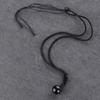 Fashion Blessing Lucky Round Ball Necklace Obsidian Pendant Amulet