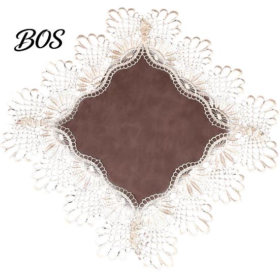 Square Bedside Table Cover Lace Nightstand Cover, Vintage Style Side Waterproof Protector Heat Insulation Mat for Coffee Protective