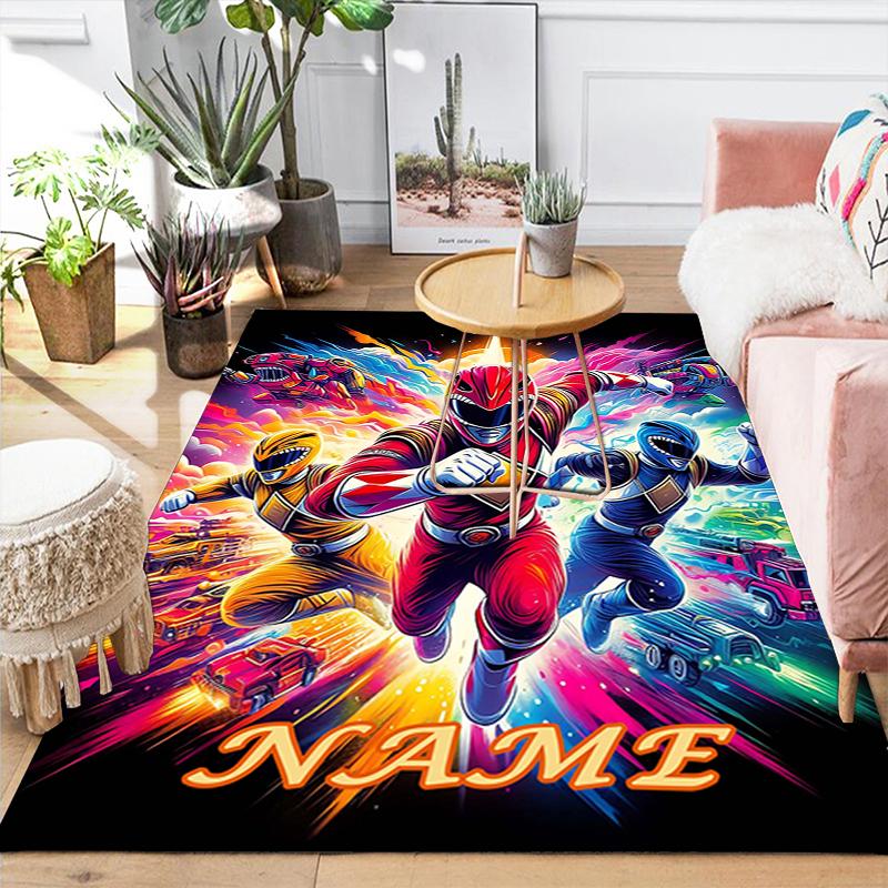 Custom 1Pc Power Ranger Action Rug Office Carpet Indoor Outdoor Entrance Doormat Nonslip Soft And Comfortable Living Room D2915219