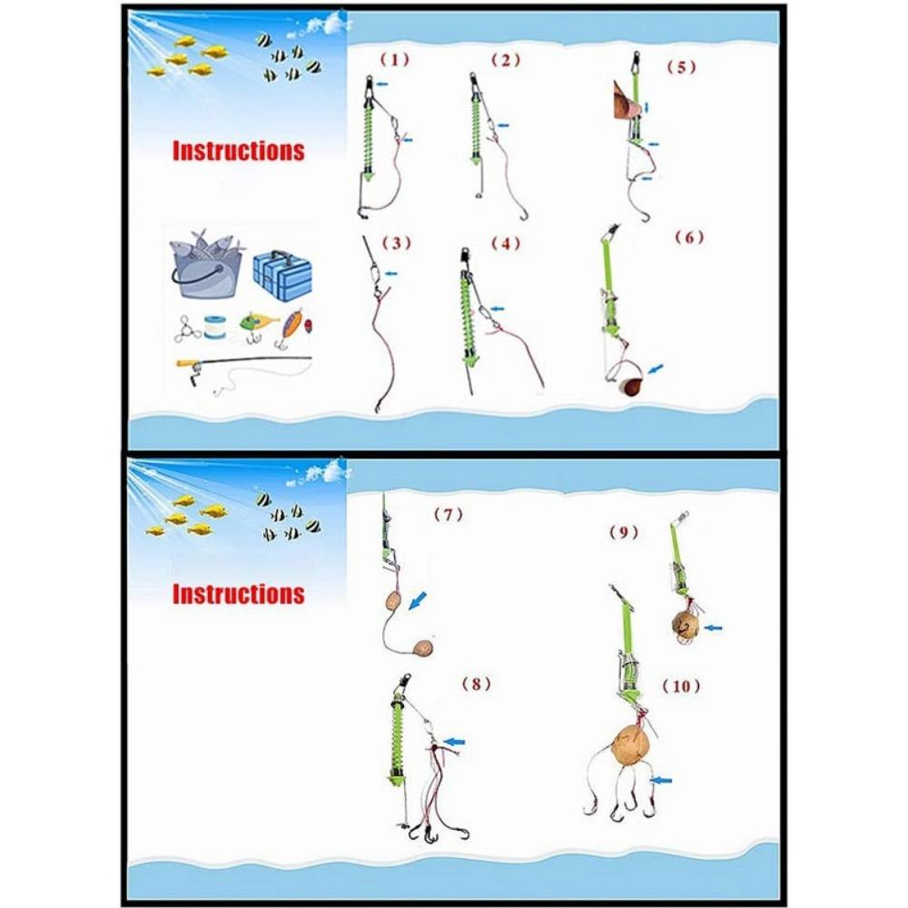 Автоматический рыболовный крючок, триггер из нержавеющей стали, пружинный рыболовный крючок, приманка, катапульта, ленивые рыболовные снасти