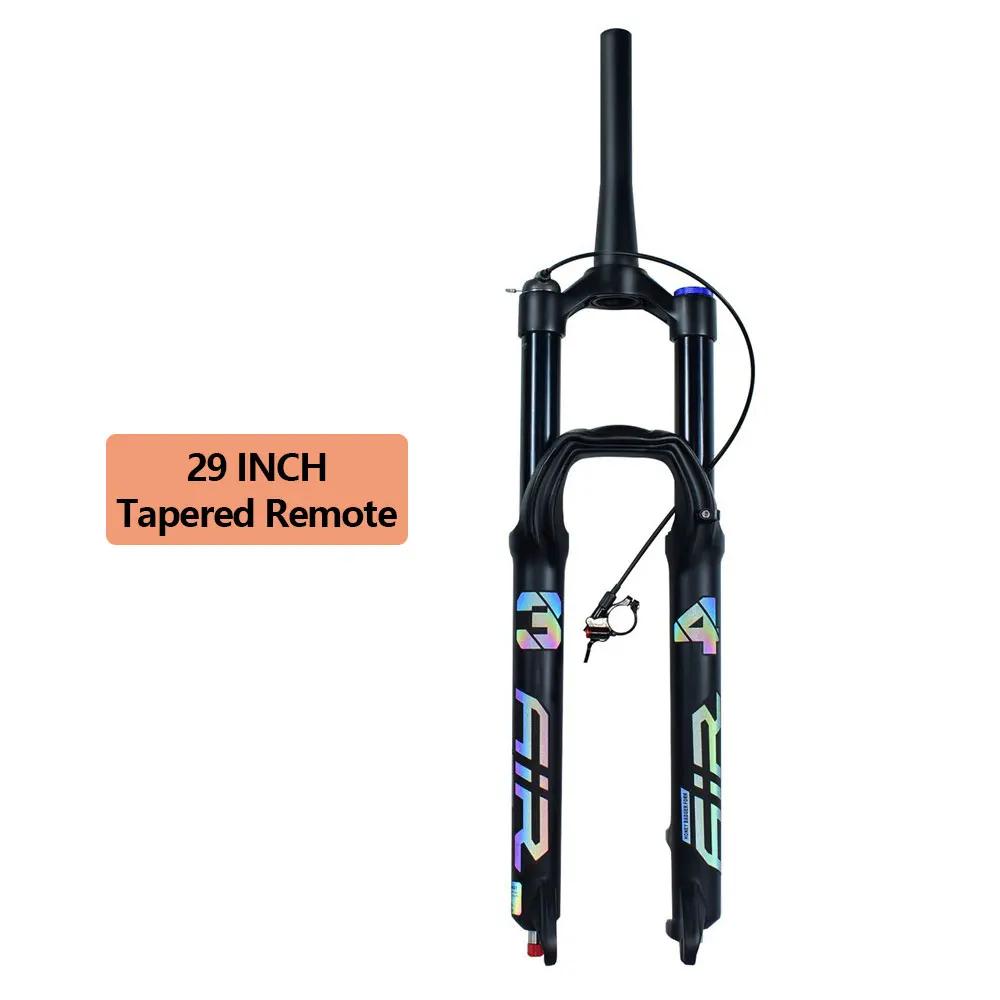 Воздушная амортизационная вилка для MTB 26" 27.5" 29" Диаметр 34 мм Ход 160 мм Ноги из магниевого сплава Быстросъемная ось/Сквозная ось демпфирующие вилки