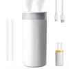 Mutenye Compact Tabletop Large Capacity Dual LED Quiet 3 Adjustable USB Pollen Compact and Suitable for and Home Use Humidifier, 1200ml, Outlets,