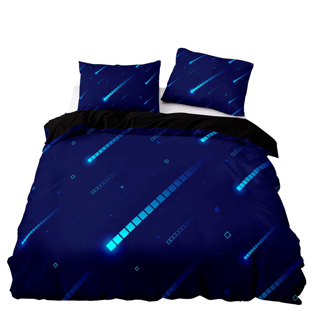 Пододеяльник с изображением метеорита и звезд, комплект постельного белья, ночное небо, сияющие звезды, покрывало для детей и подростков, для взрослых, полиэстер, пододеяльник размера King Size