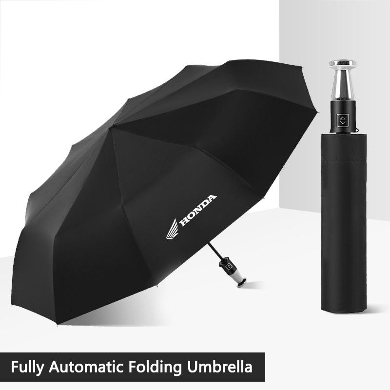 Car Automatic Folding Windproof Sunshade Umbrella Auto Accessories For Honda CB400 CB650FCBF CBR250RR CRF SH300 NC750 Motorcycle FL3