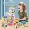 83 PCS Electric Gears 3D Model Building Kits Plastic Brick Blocks Educational Toys For Kids Children Christmas Gifts Toy