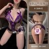 Sex Underwear Pure Lace Sexy One-piece Pajamas Open Crotch Free Temptation Small Chest Uniform Three-point Nightclub Outfit