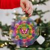 10 Inch Colorful Butterfly Wind Spinner Metal Garden Decor with 360 Degree Rotating Hook for Patio Balcony Yard Outdoor Decoration