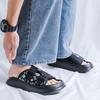 2025 новый модный тренд модные брендовые тапочки модные мужские повседневные пляжные тапочки с одним словом 371224-R