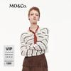 МО&Ко. Легкий полосатый свитер хенли из мериносовой шерсти