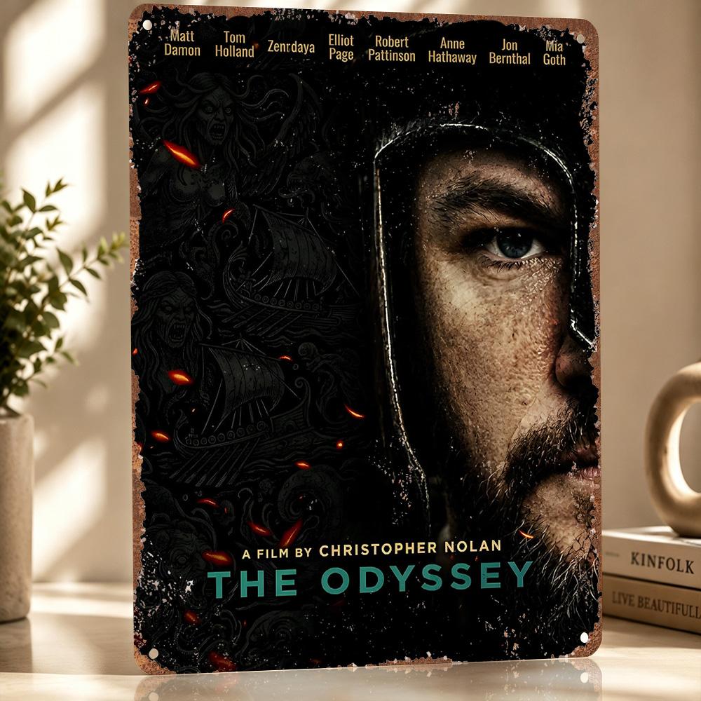 The Odyssey Movie Personalized D Textured Metal Poster Wall Art Tinplate Sign for Luxury Decoration Home Decorations Decor Room
