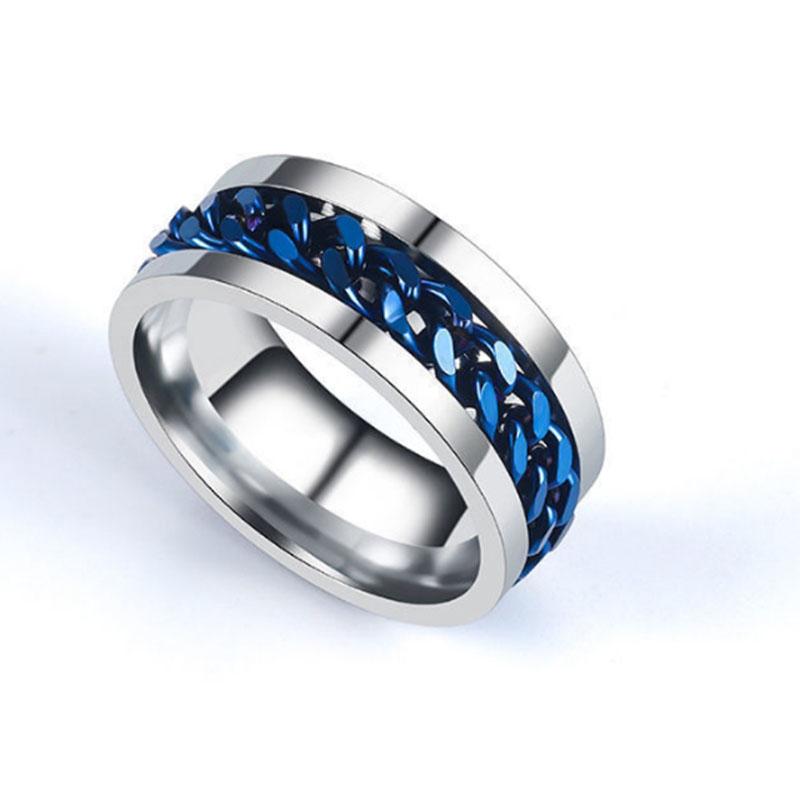 Вращающаяся крышка от пивной бутылки из нержавеющей стали, кольцо-цепочка с артефактом, унисекс