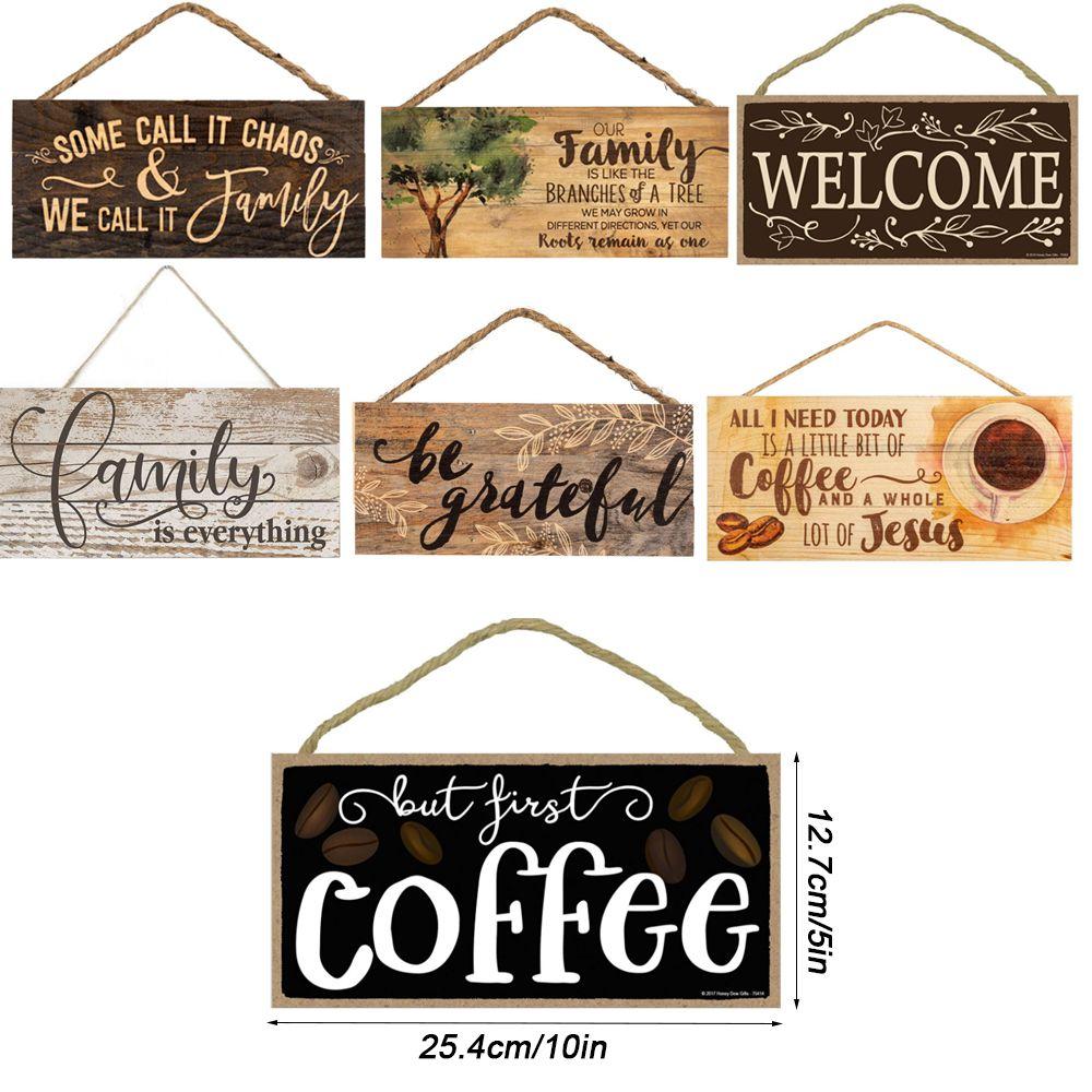 Милая деревенская подвесная декоративная семейная табличка с приветствием, деревянная табличка с приветствием, дверной знак