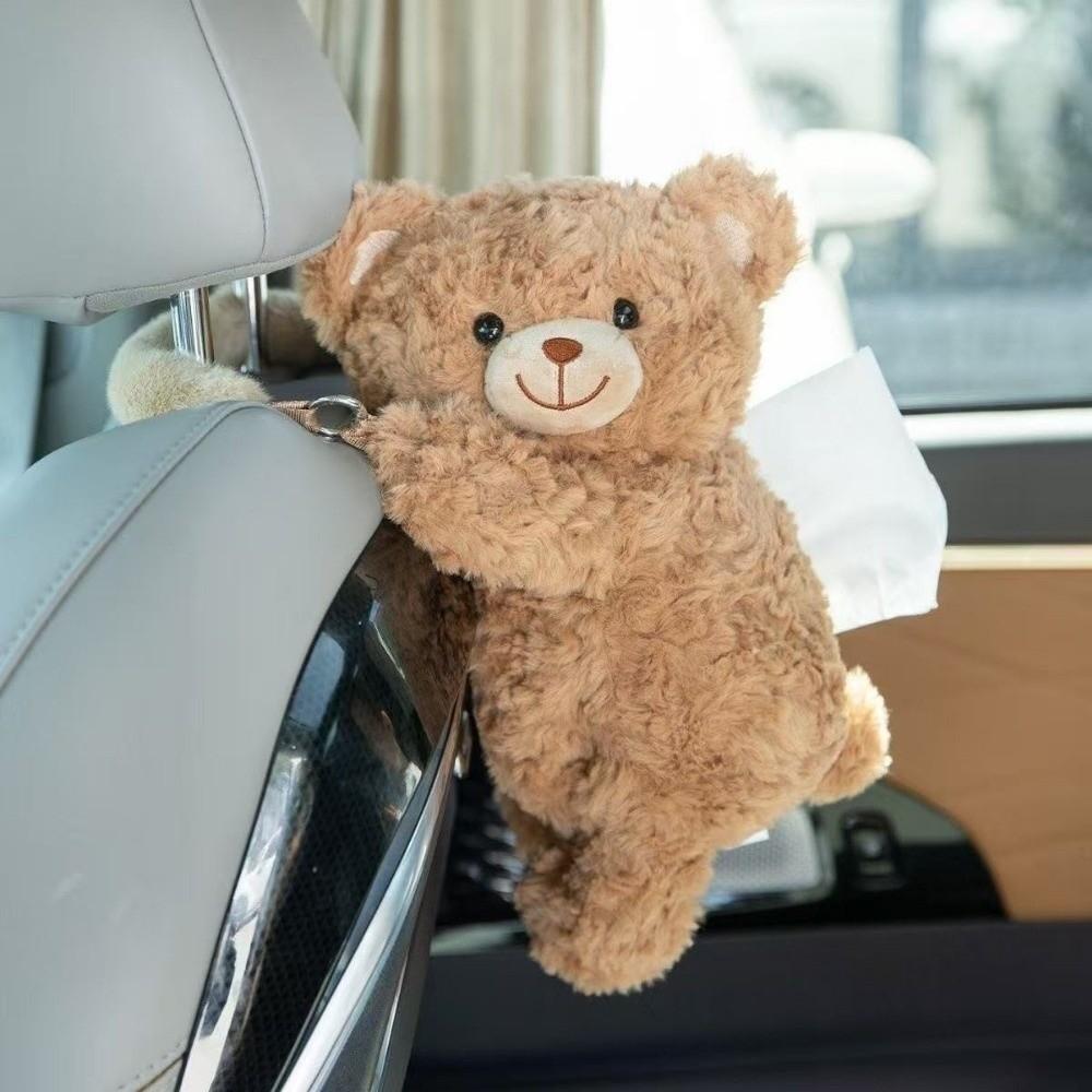 30cm Car Tissue Box Cute Doll Hanging Tissue Box Funny Tissue Napkin Holder Paper Organizer