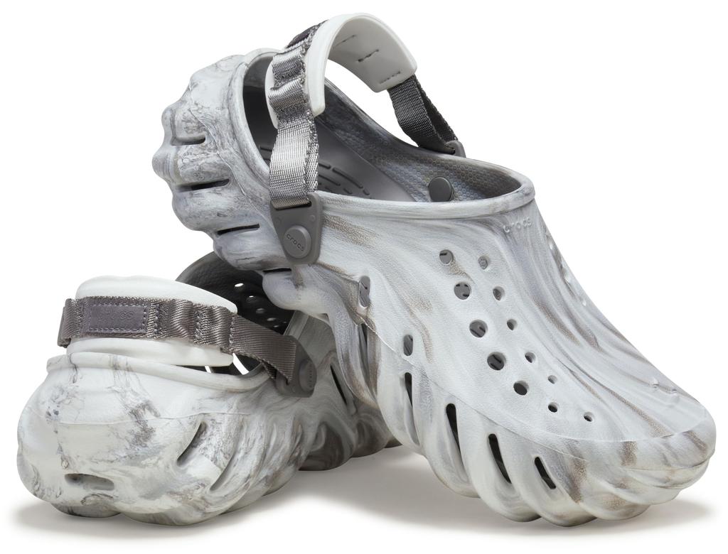 Сандалии Crocs Echo Marble Clog 208454-1NL (Светло-серый/28.0/Мужской, женский)