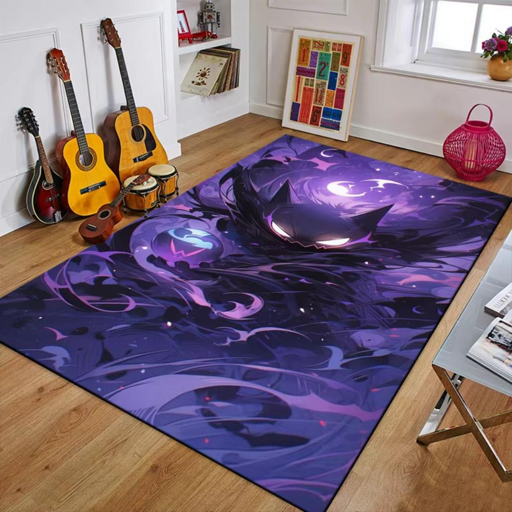 Креативный ковер MINISO Gengar Pokemon Аниме для гостиной, спальни, детский нескользящий игровой коврик, коврик для балкона, лаунжа, дивана, подарок