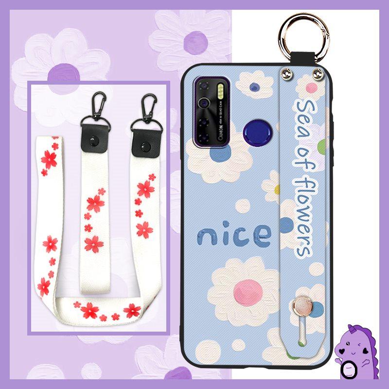 Durable Back Cover Phone Case For Tecno Camon15/15Air/16S/KD7H/CD6/CD7/Spark5/5Pro Dirt-resistant Kickstand Oil Painting