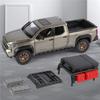 lqbn4 Travel Version 1/24 TOYOTA Tacoma Pickup Alloy Car Model Diecast Metal Off-Road Vehicles Car Model Sound and Light Kids Toy Gift