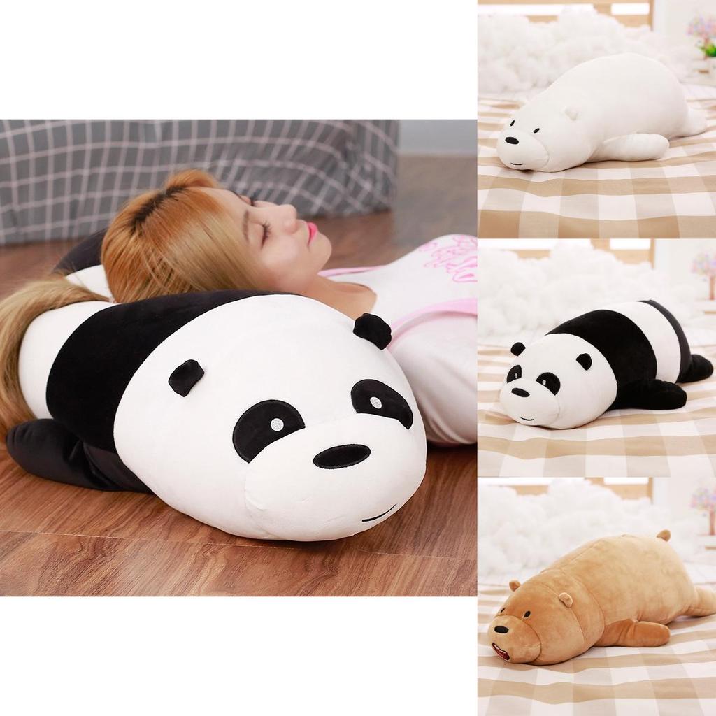 We Bare Bears Pillow Cartoon Bear Grizzly Bear Panda Soft Stuffed Plush Toy Doll Premium And Soft