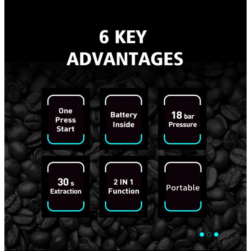 Электрическая портативная кофемашина для эспрессо, капсульная кофемашина, портативная кофемашина