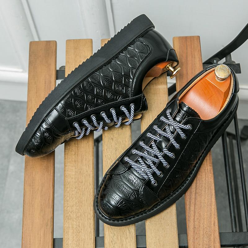 Модная повседневная и модная формальная обувь Мужская ПУ Уличная Легкая и Удобная Обувь Дерби Обувь для Путешествий Размер 39-47 Мужская Обувь