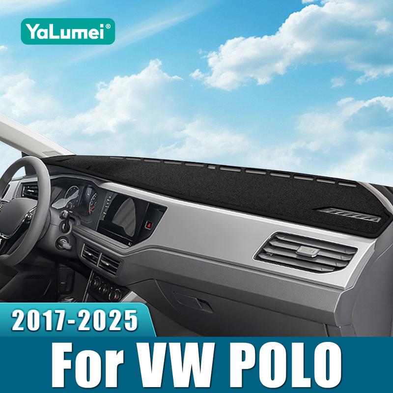 Для Volkswagen VW Polo AW1 BZ1 2017- 2024 2025 Коврик на панель автомобиля Защита от света Анти-УФ Ковер Нескользящий коврик
