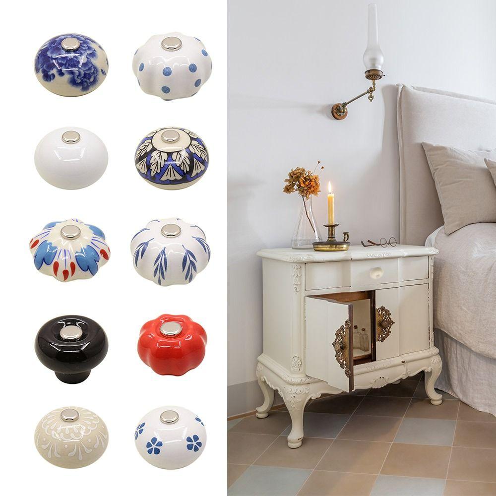 Пасторальный шкаф дверная ручка тыква мебельная ручка новая керамическая ручка