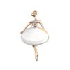 Gift Jewelry Bag Crystal Badge Ballet Girl Pin Clothes Accessories Dancing Girl Brooches
