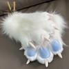 Кавайный Мультяшный Косплей Костюм Перчатки Теплые Плюшевые Меховые Перчатки для Фурсьюта Пищащие Плюшевые Перчатки-Лапы Кошки Аниме Конвенции