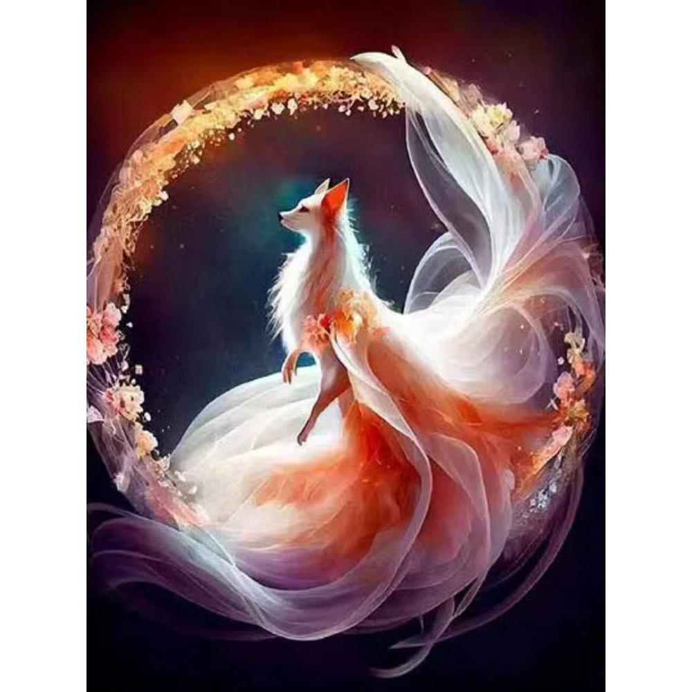 Diamond Painting Full Drill Owl Round Diamond Painting Handmade Mushroom Beautiful Fox Diy Diamond Mosaic Painting Home Decoration