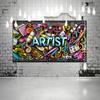 Graffiti Wall Art Cartoon Artist Canvas Painting Abstract Posters and Prints Anime Pictures for Living Room Home Decoration