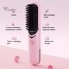 Беспроводной выпрямитель для волос с 3 регулируемыми температурами, быстрый нагрев, портативная дорожная горячая щетка с отрицательными ионами, электрическая расческа для укладки вьющихся волос, распутывающая их