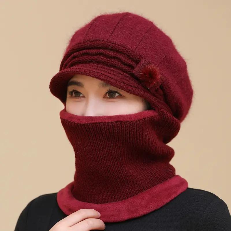 Новые женские зимние шапки с меховой подкладкой, сохраняющие тепло, женские ветрозащитные, утепленные, утепленные шапки-балаклавы