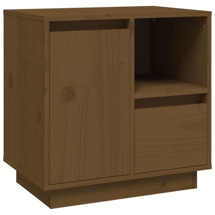 Maison Exclusive - Table de chevet Marron miel 50x34x50 cm Bois de pin massif
