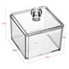 Acrylic Stackable Storage Box Dustproof Makeup Cotton Pads Cotton Swabs Dispenser Desktop Cosmetic Jewelry Cases Organizer