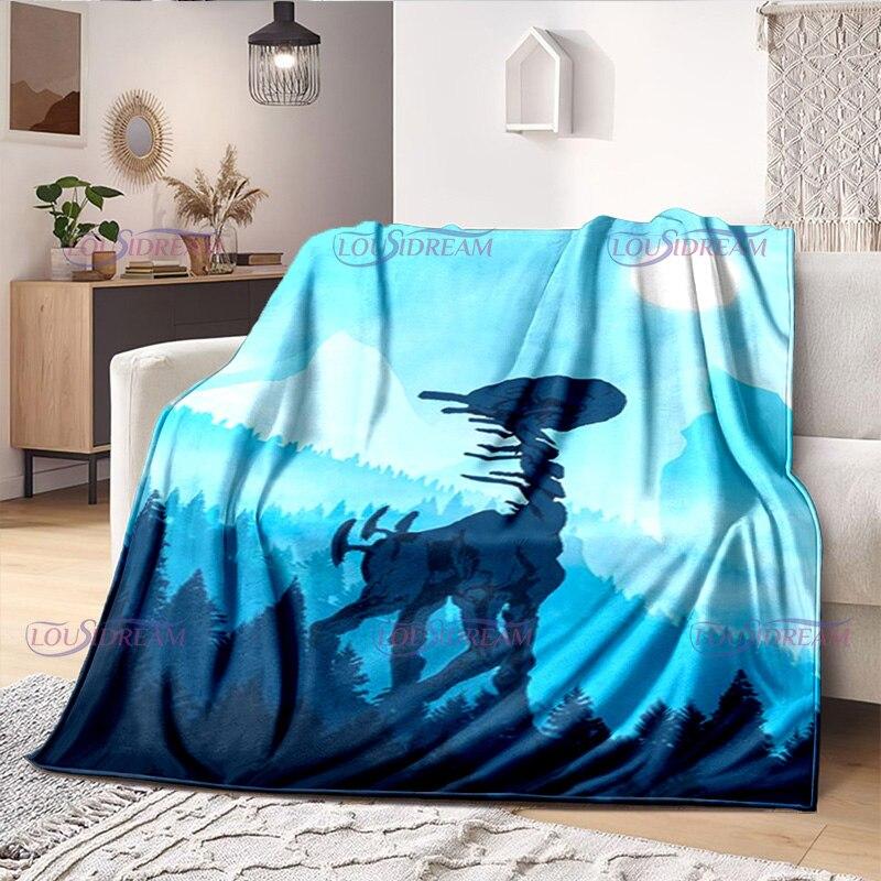 Одеяло для любителей геймеров Horizon Zero Dawn, игровое одеяло, флисовое одеяло, одеяло для взрослых и детей, покрывало для геймера, подарки